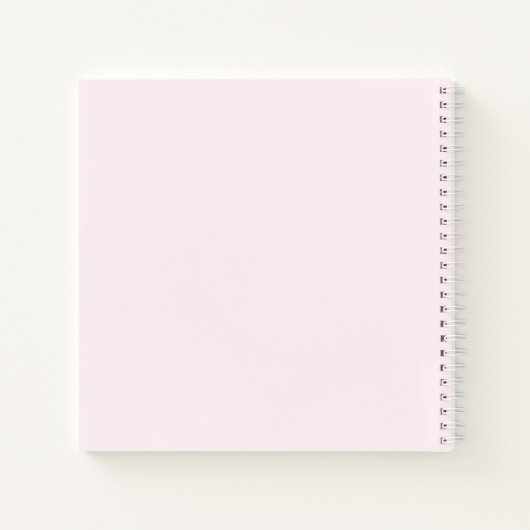 ピンクパンプキンベビーガールシャワーゲストブック ノートブック (裏面)