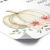 ピンクパンプキンモモザバードリンクサイン ポスター (角)