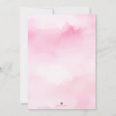 ピンクパンプキン子供の誕生日パーティの招待状 招待状 (裏面)