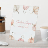 ピンクパンプキン秋秋カスタムパーティー 台座サイン (インサイチュ)