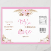 ピンクパンプキン1stバースデーチップバッグラッパー チラシ (正面)