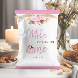 ピンクパンプキン1stバースデーチップバッグラッパー チラシ