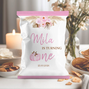 ピンクパンプキン1stバースデーチップバッグラッパー チラシ