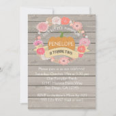 ピンクパンプキン2ndバースデーパーティの招待状 招待状 (正面)