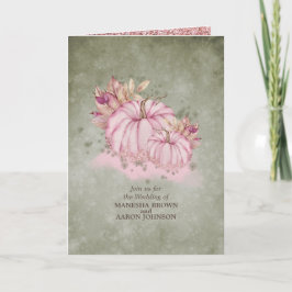 ピンクパンプキン ハーベスト - 結婚式招待状 招待状