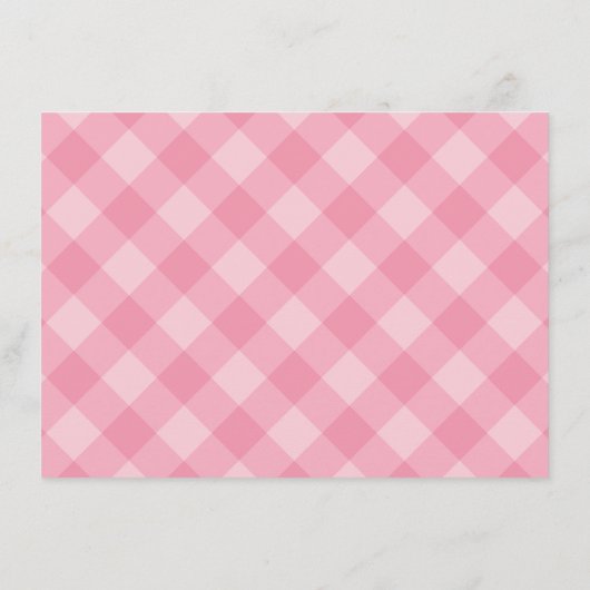 ピンクパンプキ名門私立校風のンガール誕生日サンキューカード エンクロージャーカード (裏面)