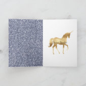 ピンクパーガーリープルアクアミント金ゴールドユニコーンスパークル  カード (内部)