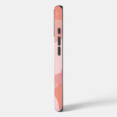 ピンクパーソナライズされたがかったオレンジの分子 Case-Mate iPhoneケース (裏面 / 左)