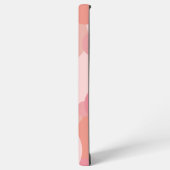 ピンクパーソナライズされたがかったオレンジの分子 SAMSUNG GALAXYケース (左側面)