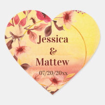 ピンクパーソナライズされたさくらんぼ花咲きステッカー