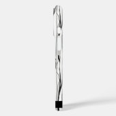 ピンクパーソナライズされたとブラックモダン Case-Mate iPhoneケース (裏面 / 左)