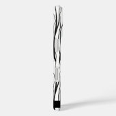 ピンクパーソナライズされたとブラックモダン Case-Mate iPhoneケース (裏面 / 右)