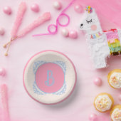 ピンクパーソナライズされたとブルー ペーパーボウル (パーティー)