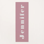 ピンクパーソナライズされたと名前 ヨガマット (正面)