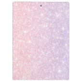 ピンクパーソナライズされたと紫のヒマワリのクリップボード クリップボード (裏面)