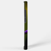 ピンクパーソナライズされたと紫の花サムスンケース SAMSUNG GALAXYケース (右側面)