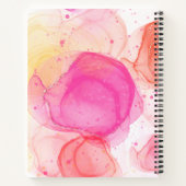 ピンクパーソナライズされたと黄色のひげ ノートブック (裏面)