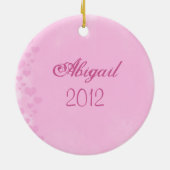 ピンクパーソナライズされたと黒の車が16歳のスイート セラミックオーナメント (裏面)