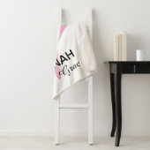 ピンクパーソナライズされたのジャズダンサー シェルパブランケット (インサイチュ)