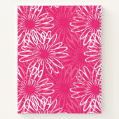 ピンクパーソナライズされたのスケッチブック ノートブック (裏面)