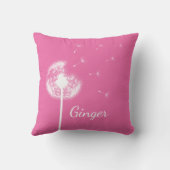 ピンクパーソナライズされたのタンデロン装飾用クッション クッション (裏面)