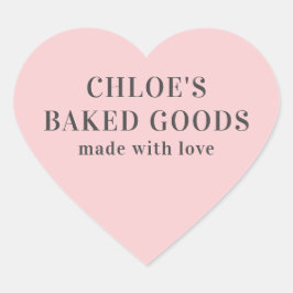 ピンクパーソナライズされたのハートとラブスティック ハートシール