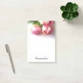 ピンクパーソナライズされたのバラの花束写真を投稿し、メモ ポストイット (オフィス)