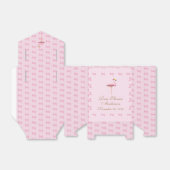 ピンクパーソナライズされたのフラミンゴをテーマにした フェイバーボックス (折り畳みなし)