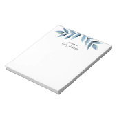 ピンクパーソナライズされたのフローラパターン（の模様が）あるメモ帳 ノートパッド (回転)