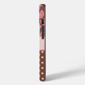 ピンクパーソナライズされたのペイズリー&水玉模様の電話ケース Case-Mate iPhoneケース (裏面 / 左)