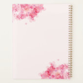 ピンクパーソナライズされたのメイクアップアーティストアポイントメント本 プランナー手帳 (裏面)