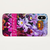 ピンクパーソナライズされたのラグラデーションン Case-Mate iPhoneケース (裏面(横))