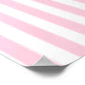 ピンクパーソナライズされたのレディバグ赤ちゃんシャワーポスター ポスター (角)