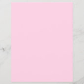 ピンクパーソナライズされたのローの穏やかさとテキスト チラシ (裏面)