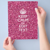 ピンクパーソナライズされたのローの穏やかさとテキスト チラシ (手)