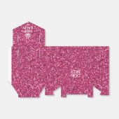 ピンクパーソナライズされたのローの穏やかさとテキスト フェイバーボックス (折り畳みなし)