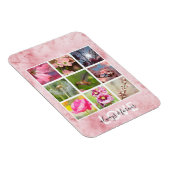 ピンクパーソナライズされたの写真の愛 マグネット (右側)