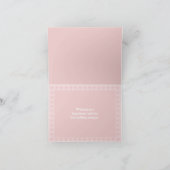 ピンクパーソナライズされたの家族写真クリスマスカード2017 シーズンカード (内部)