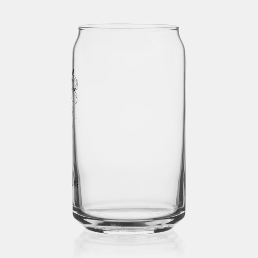 ピンクパーソナライズされたの弓を持つ花嫁フローラ ガラス缶 (左)