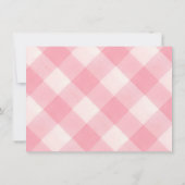 ピンクパーソナライズされたの弓コケット美的写真 サンキューカード (裏面)