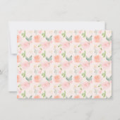 ピンクパーソナライズされたの弓コケット美的写真 サンキューカード (裏面)