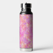 ピンクパーソナライズされたの恐竜の皮 ウォーターボトル (右面)