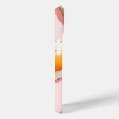 ピンクパーソナライズされたの揚げ卵とベーコン柄 Case-Mate iPhoneケース (裏面 / 右)