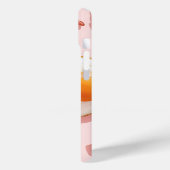 ピンクパーソナライズされたの揚げ卵とベーコン柄 Case-Mate iPhoneケース (裏面 / 左)