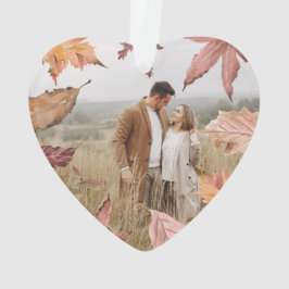 ピンクパーソナライズされたの私たちの初めてのクリスマス写真 オーナメント