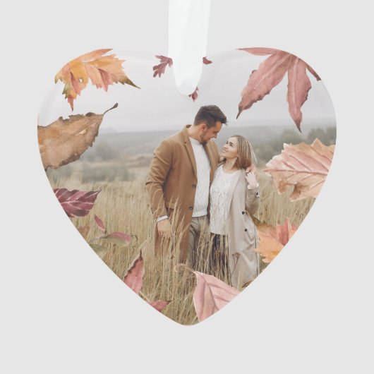 ピンクパーソナライズされたの私たちの初めてのクリスマス写真 オーナメント (裏面)