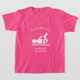 ピンクパーソナライズされたの素晴らし姉 Tシャツ