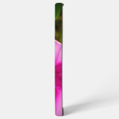 ピンクパーソナライズされたの花サムスンケース SAMSUNG GALAXYケース (左側面)