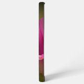 ピンクパーソナライズされたの花サムスンケース SAMSUNG GALAXYケース (左側面)