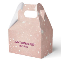 ピンクパーソナライズされたの誕生日特典ボックス